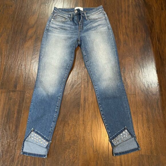 Current Elliott THE TURNT ANKLE SKINNY STILETTO JEAN - Keeling Studded - Picture 10 of 10